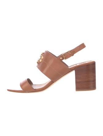 Tory Burch Leather Slingback Sandals