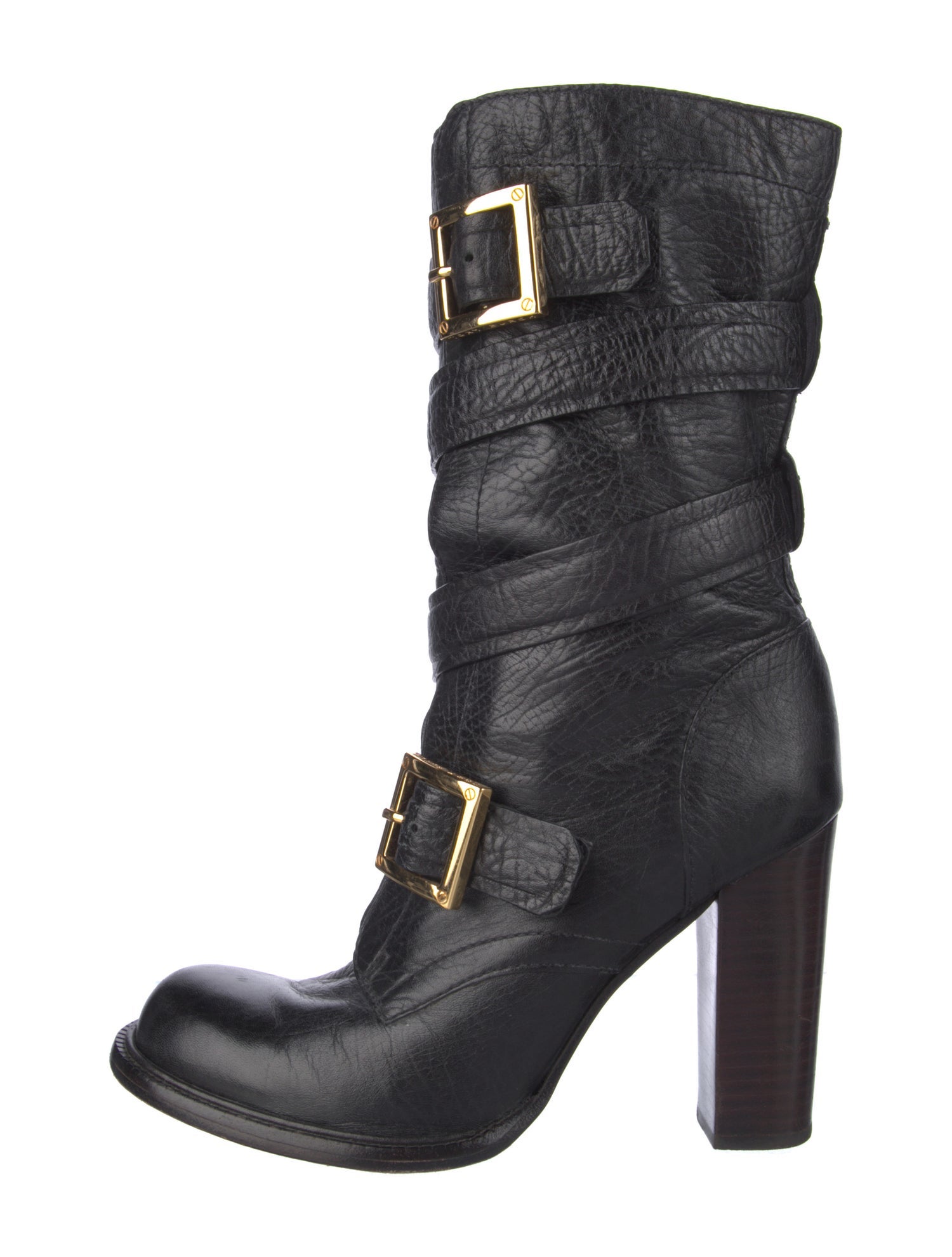Tory Burch Leather Moto Boots