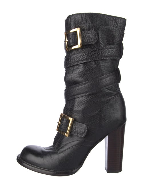 Tory Burch Leather Moto Boots