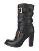 Tory Burch Leather Moto Boots
