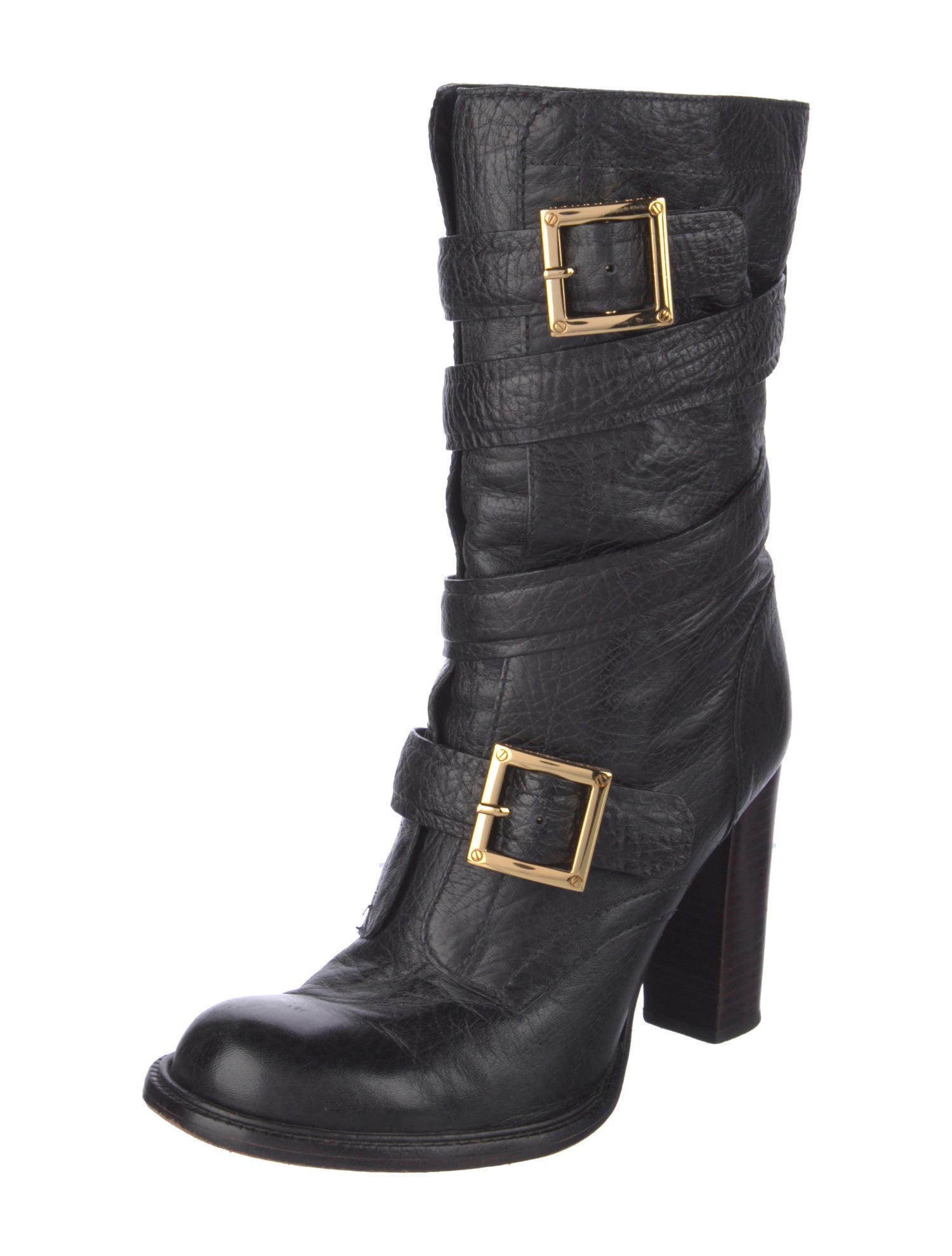 Tory Burch Leather Moto Boots