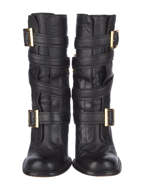 Tory Burch Leather Moto Boots