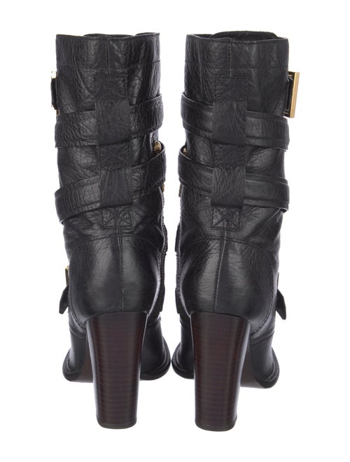 Tory Burch Leather Moto Boots