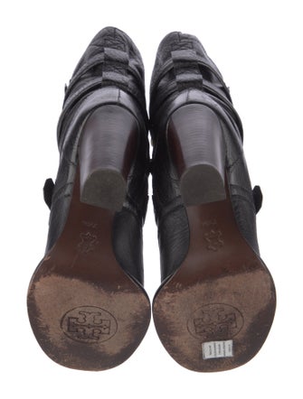 Tory Burch Leather Moto Boots