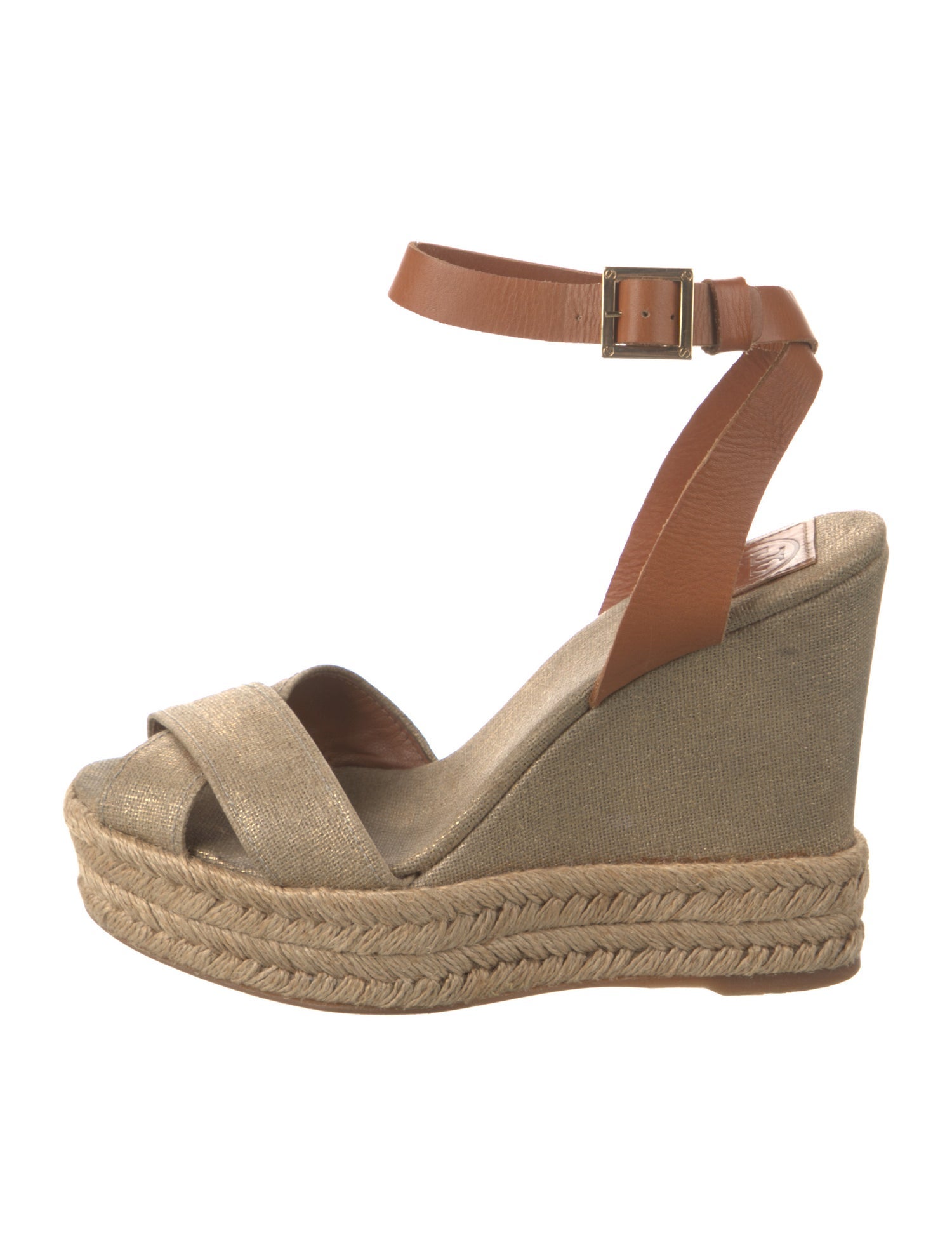 Tory Burch Canvas Braided Accents Espadrilles