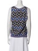 Tory Burch Printed Scoop Neck Top