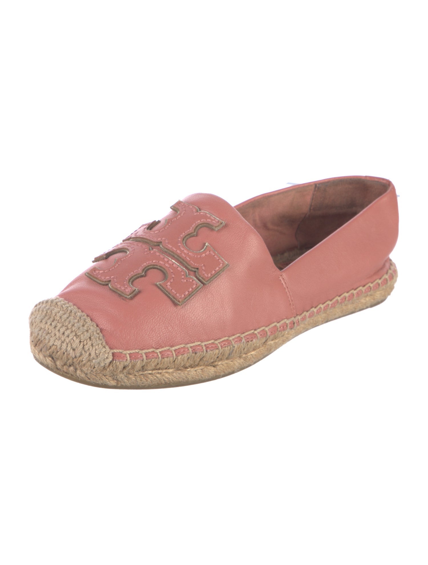 Tory Burch Leather Braided Accents Espadrilles