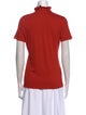 Tory Burch Mock Neck Short Sleeve Polo