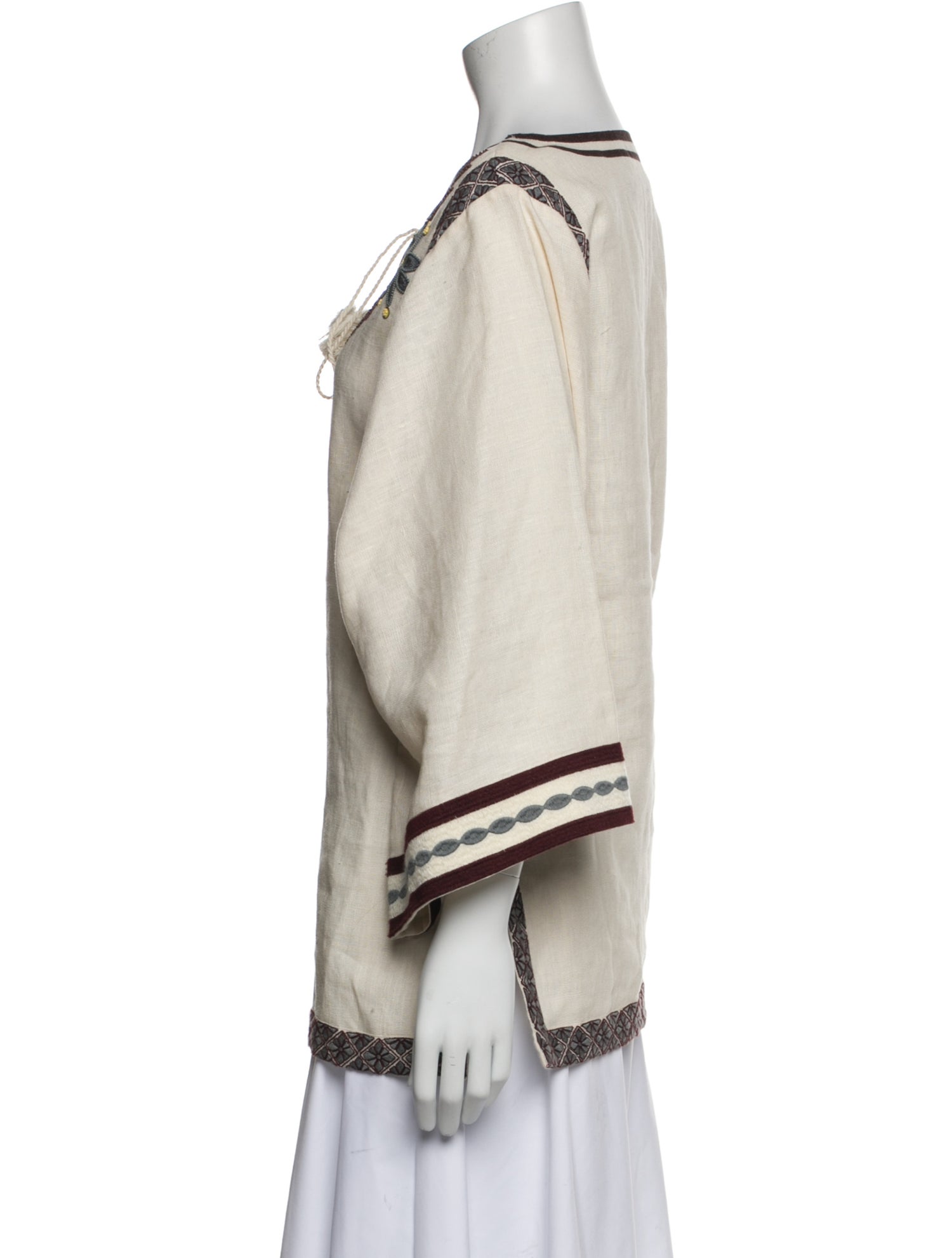 Tory Burch Linen Printed Sweatshirt