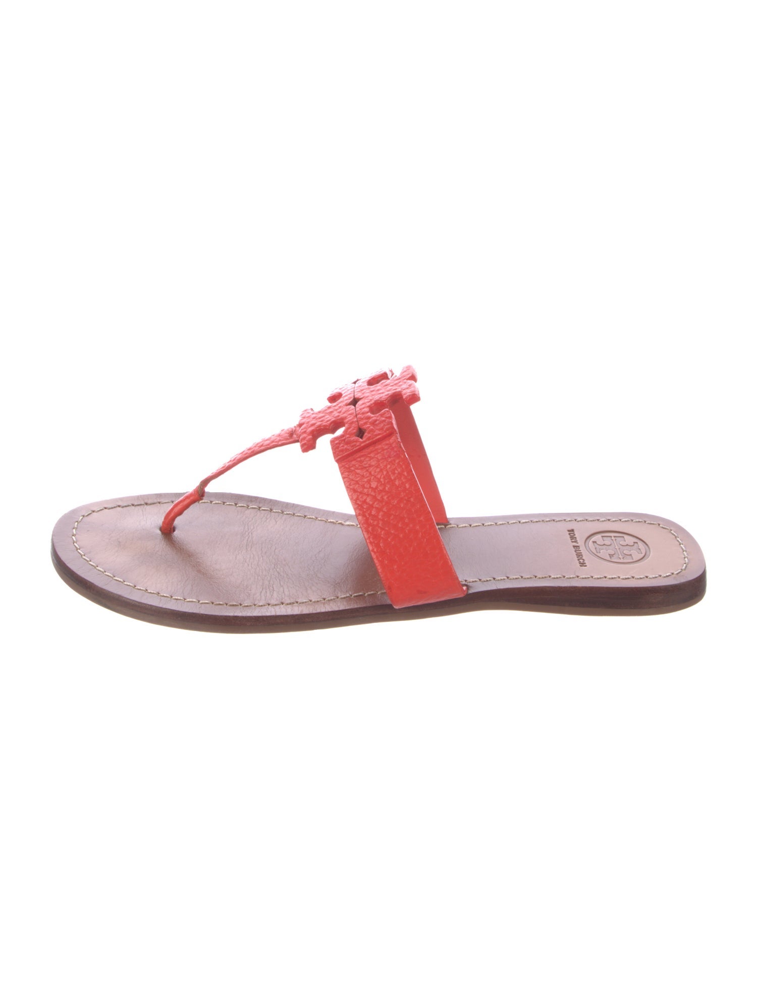 Tory Burch Leather T-Strap Sandals