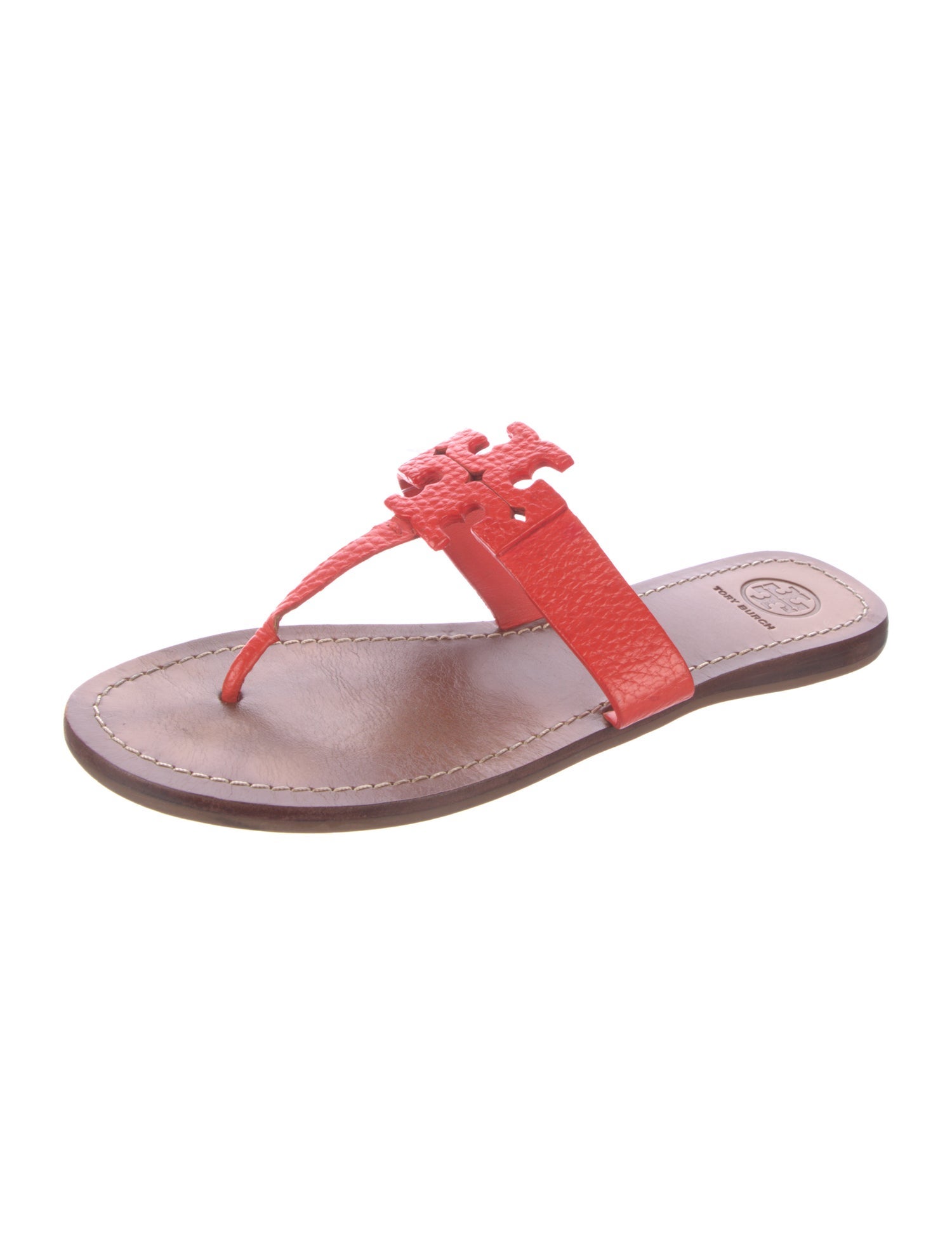 Tory Burch Leather T-Strap Sandals