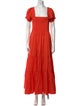 Tory Burch Square Neckline Long Dress
