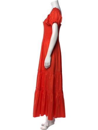 Tory Burch Square Neckline Long Dress