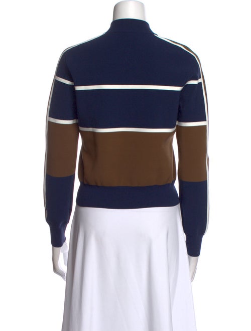 Tory Burch Graphic Print Mock Neck Sweatshirt