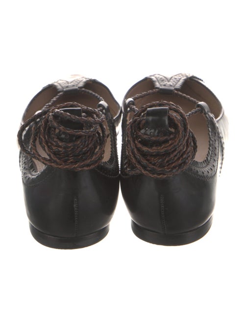 Tory Burch Leather Braided Accents Flats