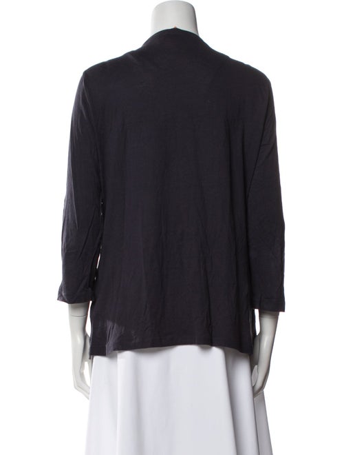 Tory Burch Scoop Neck Three-Quarter Sleeve Blouse