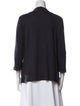 Tory Burch Scoop Neck Three-Quarter Sleeve Blouse