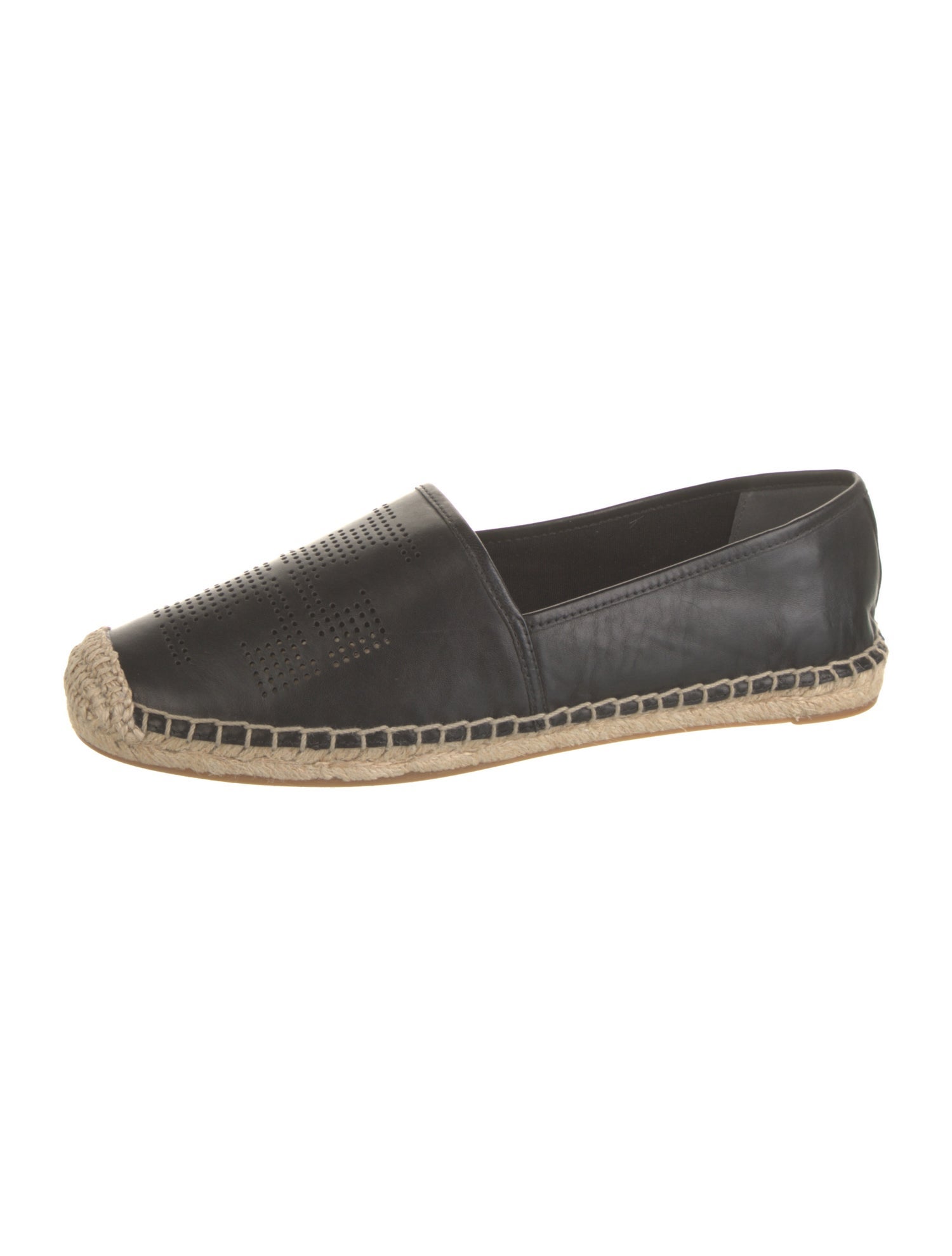 Tory Burch Leather Lasercut Accents Espadrilles
