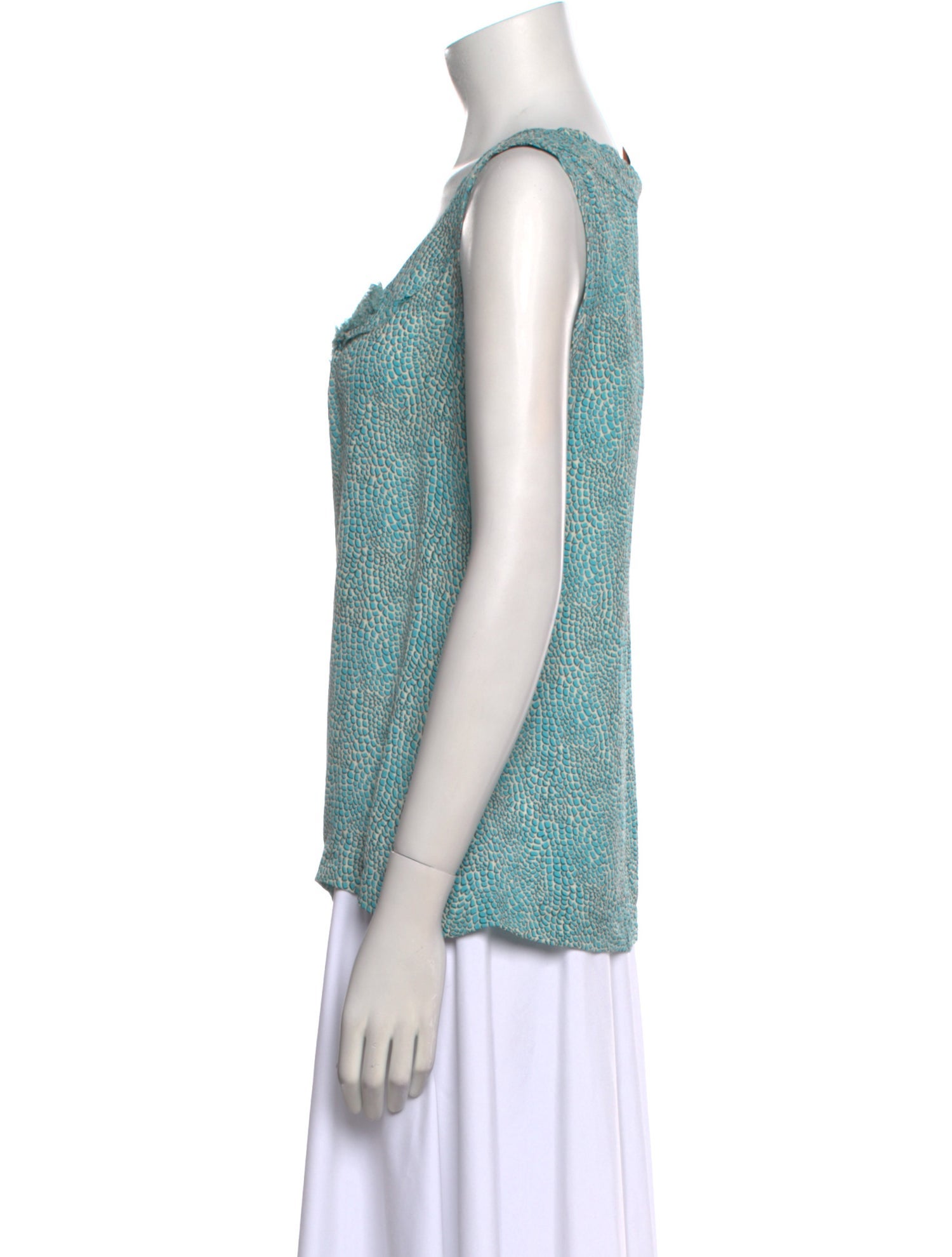 Tory Burch Silk Lace Pattern Top