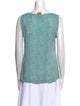 Tory Burch Silk Lace Pattern Top