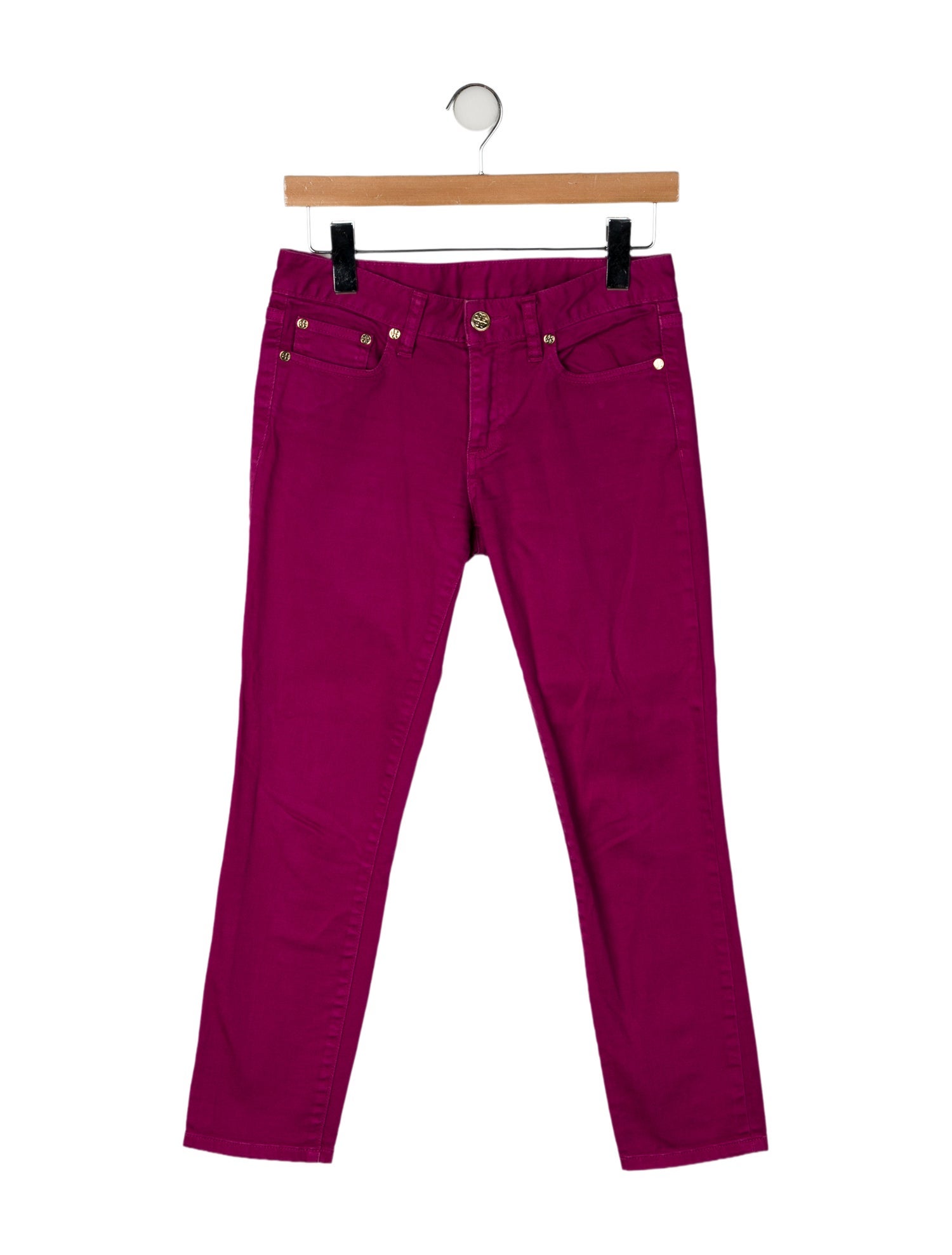 Tory Burch Mid-Rise Skinny Leg Jeans