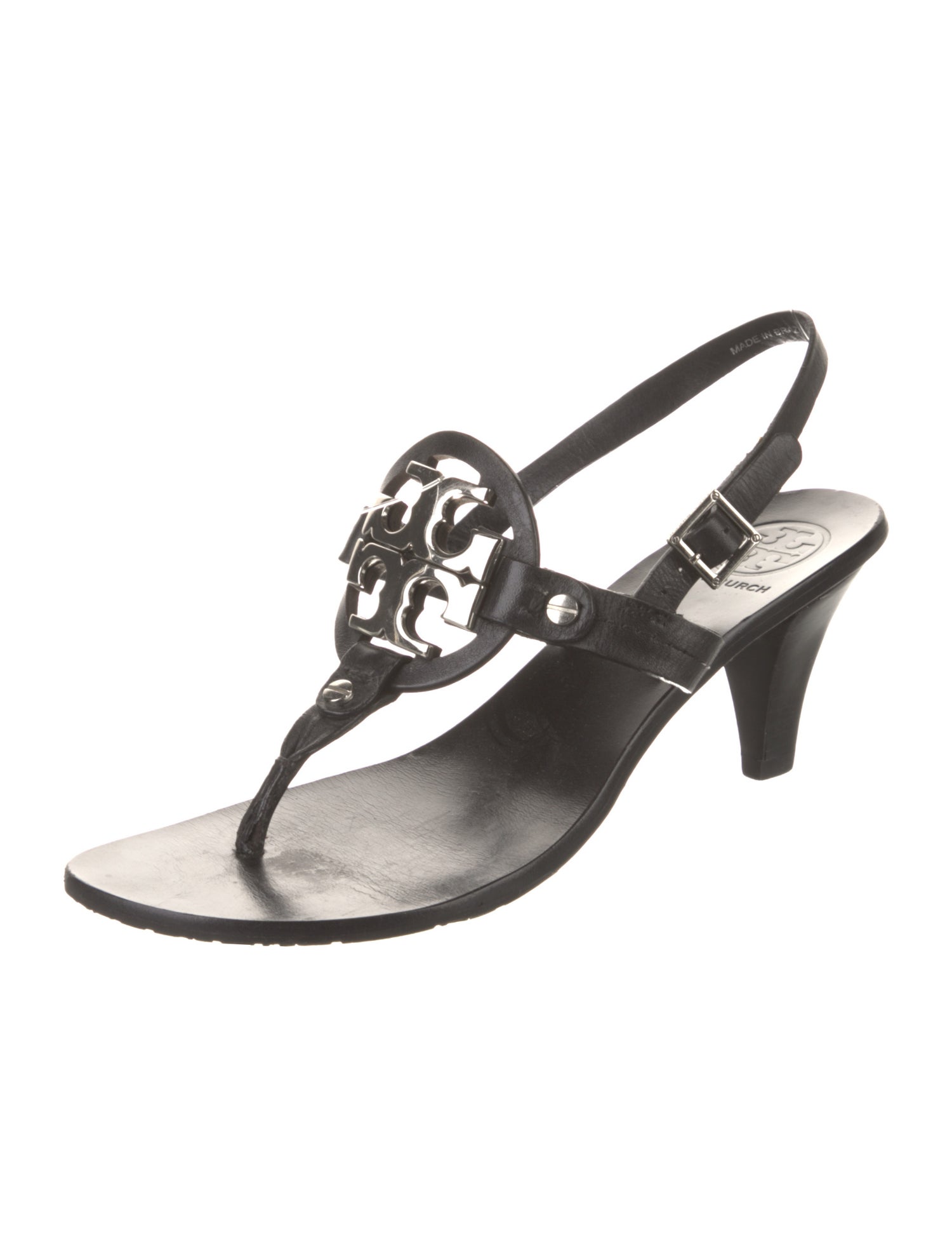 Tory Burch Leather Slingback Sandals