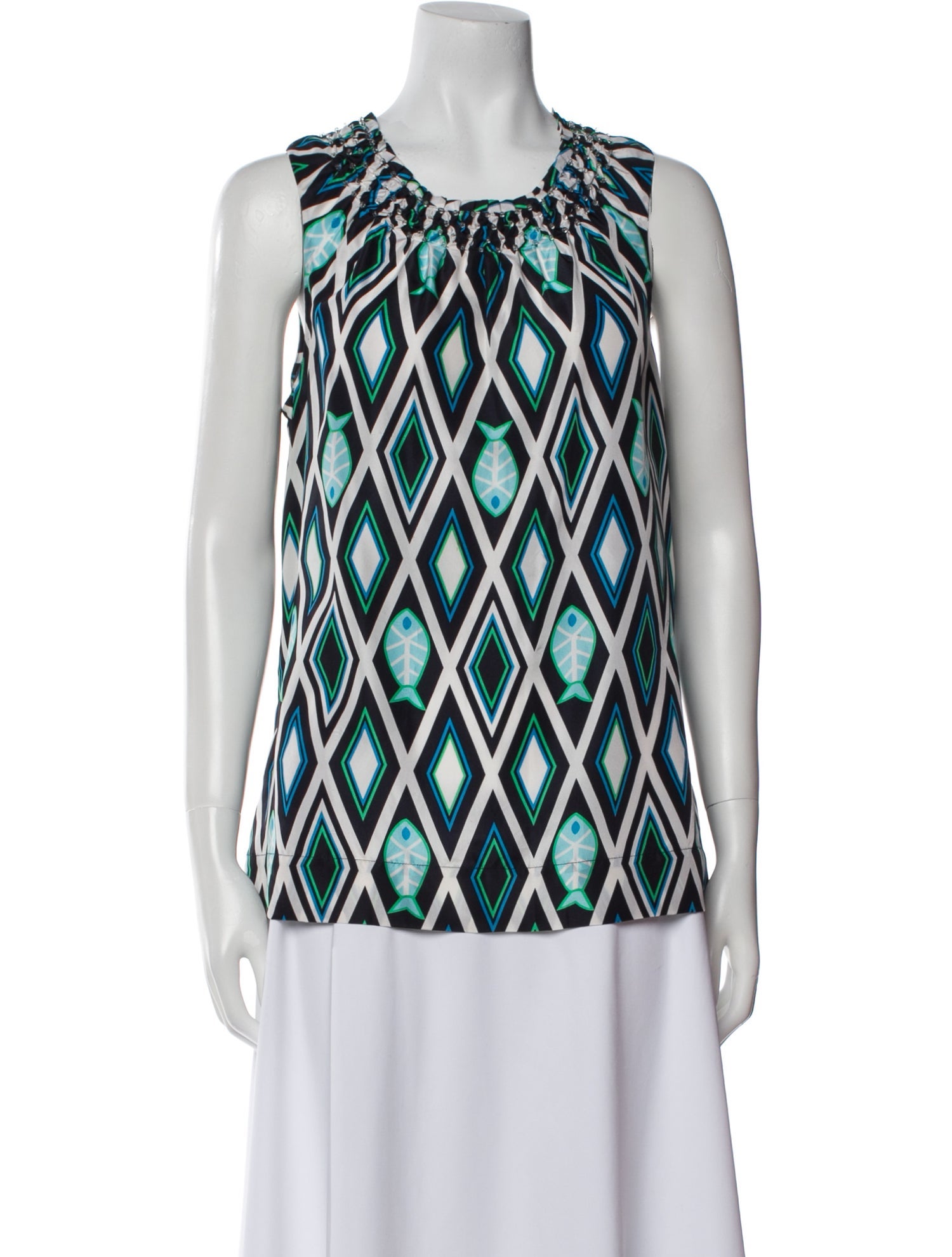 Tory Burch Silk Printed Top