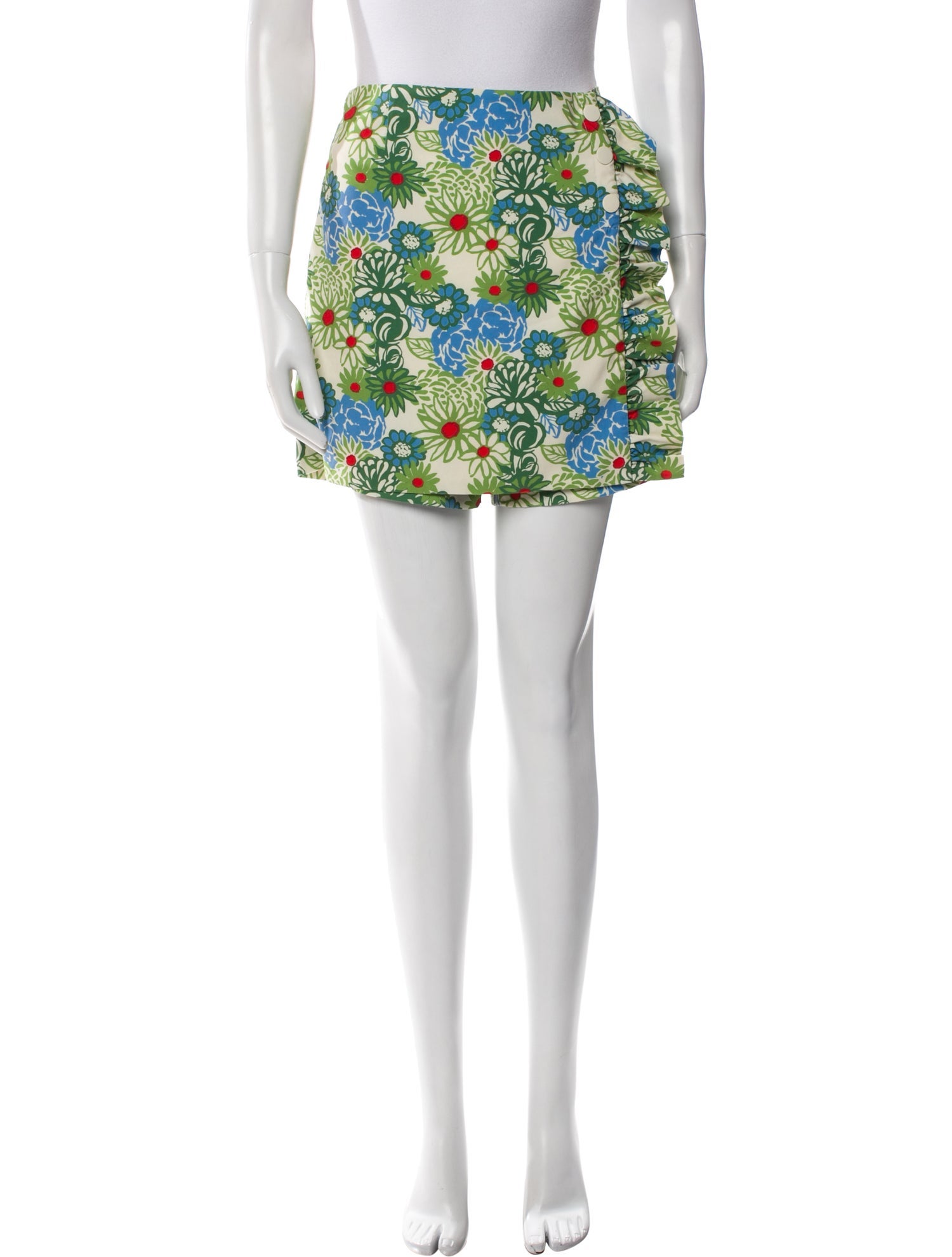 Tory Burch Floral Print Mini Shorts