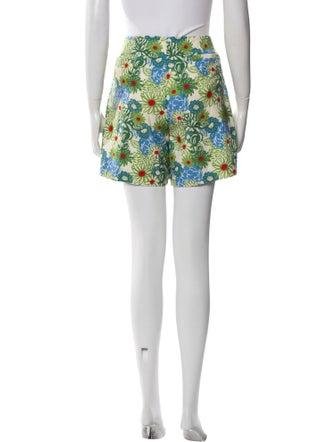 Tory Burch Floral Print Mini Shorts