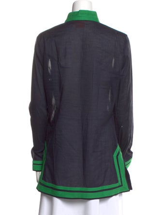 Tory Burch V-Neck Long Sleeve Tunic