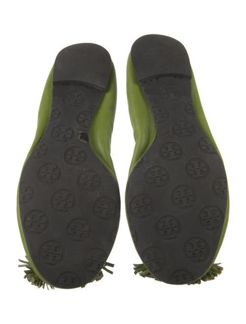 Tory Burch Leather Bow Accents Ballet Flats