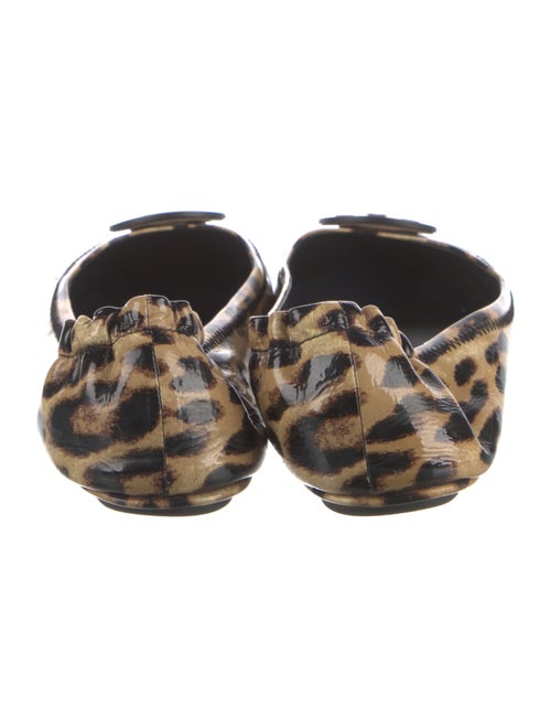 Tory Burch Patent Leather Animal Print Ballet Flats