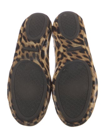 Tory Burch Patent Leather Animal Print Ballet Flats