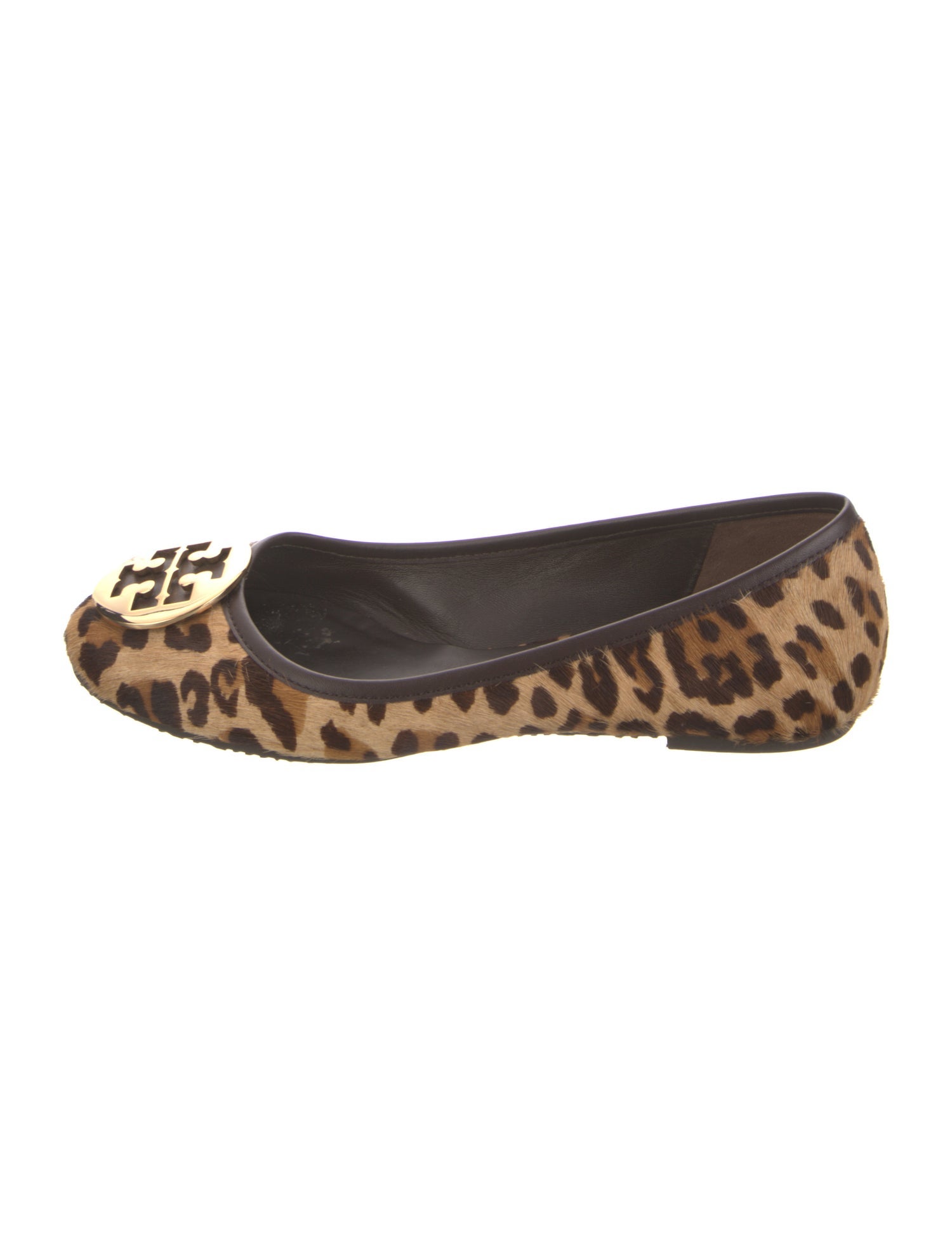 Tory Burch Ponyhair Animal Print Ballet Flats