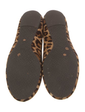 Tory Burch Ponyhair Animal Print Ballet Flats