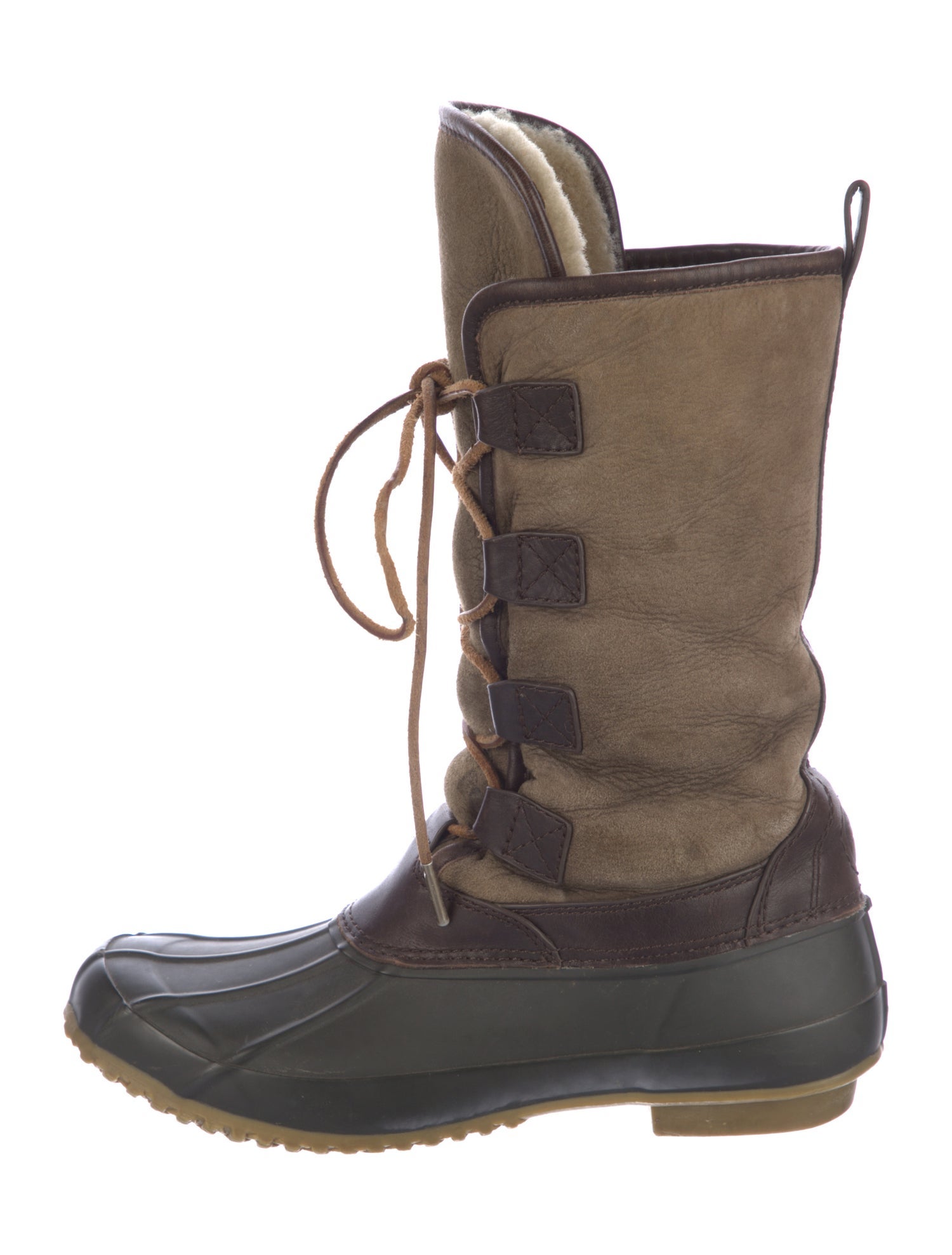 Tory Burch Suede Lace-Up Boots