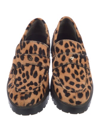 Tory Burch Ponyhair Animal Print Loafers