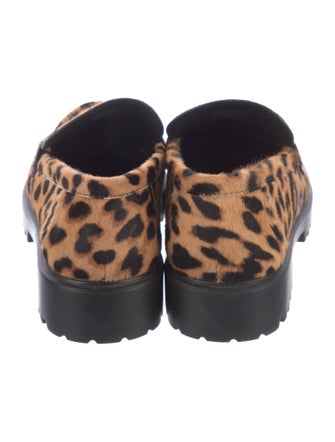 Tory Burch Ponyhair Animal Print Loafers