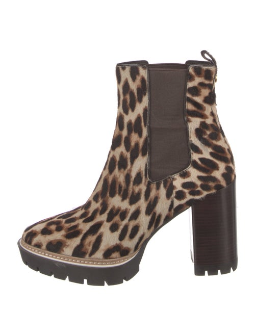 Tory Burch Ponyhair Animal Print Chelsea Boots