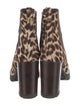Tory Burch Ponyhair Animal Print Chelsea Boots