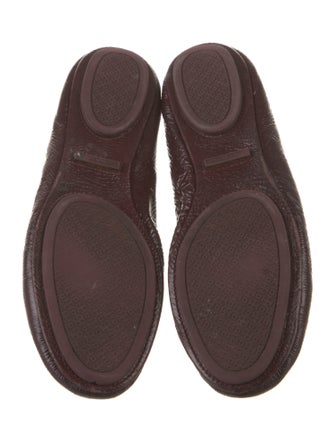 Tory Burch Patent Leather Animal Print Ballet Flats