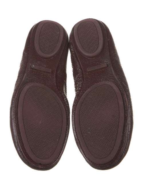 Tory Burch Patent Leather Animal Print Ballet Flats