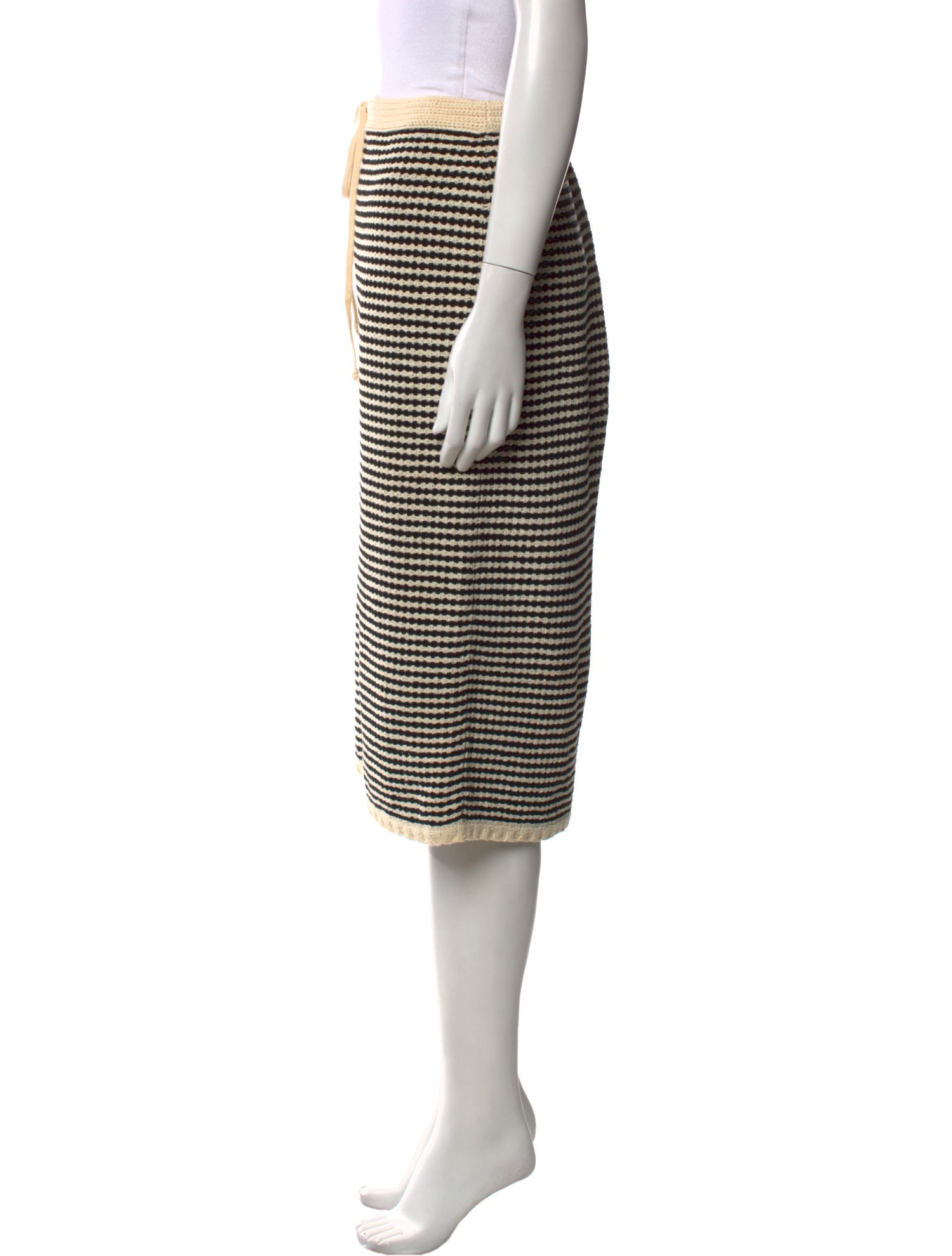 Tory Burch Striped Knee-Length Skirt