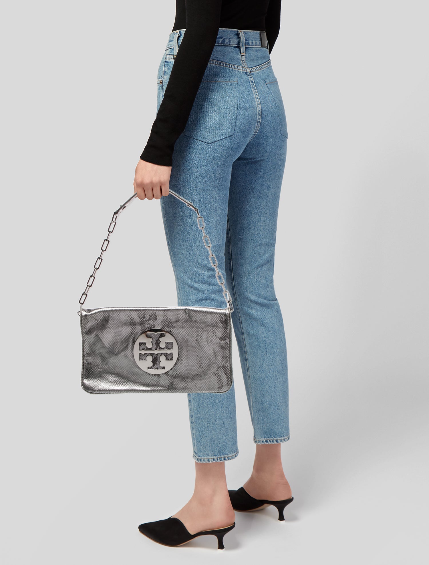 Tory Burch Patent Leather Top Handle Bag