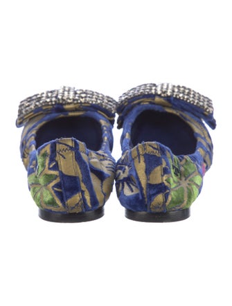Tory Burch Velvet Printed Flats