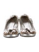 Tory Burch Leather Tassel Accents Ballet Flats