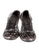 Tory Burch Leather Bow Accents Flats