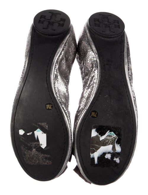 Tory Burch Leather Bow Accents Flats
