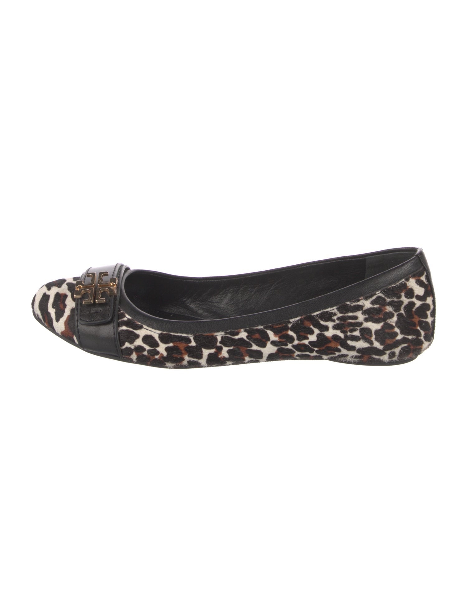 Tory Burch Ponyhair Animal Print Ballet Flats