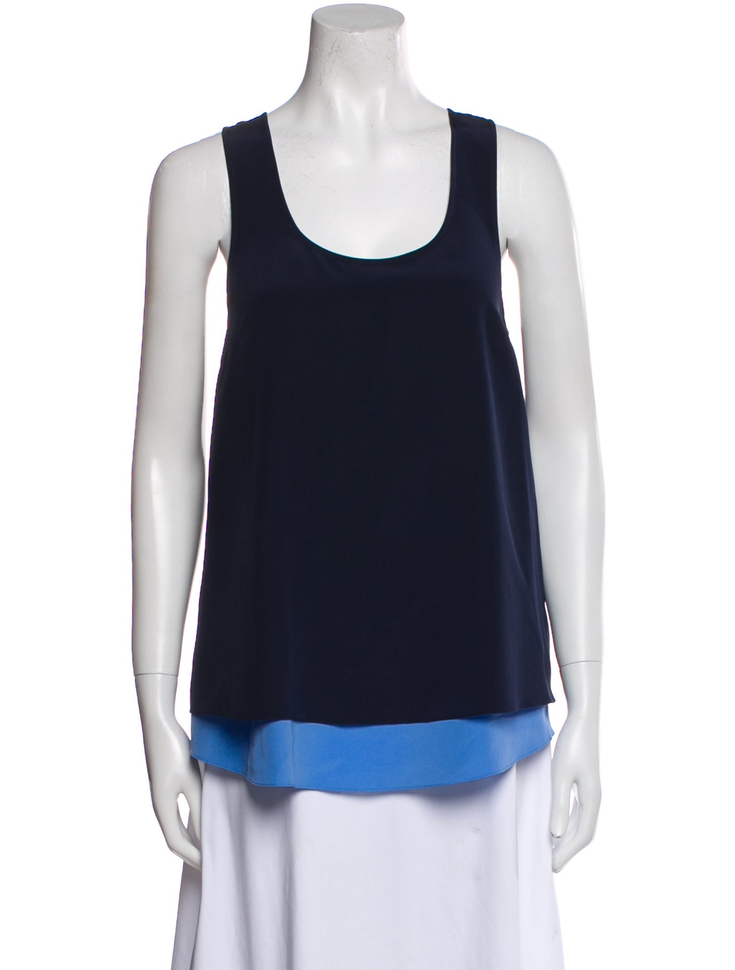 Tory Burch Silk Scoop Neck Top w/ Tags